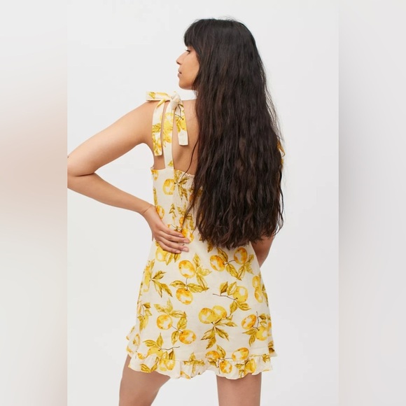 Urban Outfitters Jolene Linen Tie-Shoulder Mini Dress - Picture 6 of 10